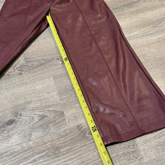 Avec Les Filles faux leather cropped pant wide leg XL - Picture 8 of 11
